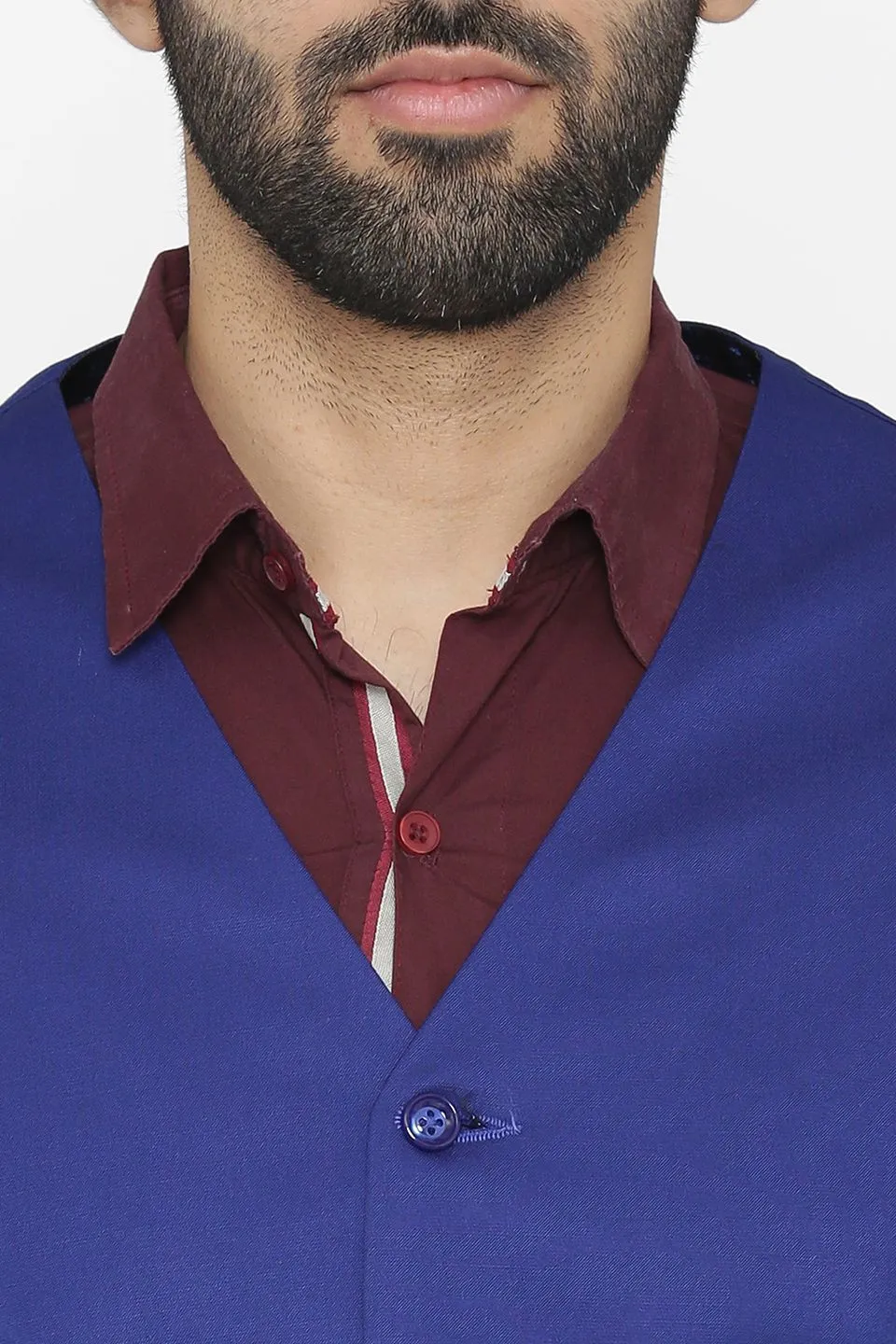 Polyester Cotton Blue Jacket