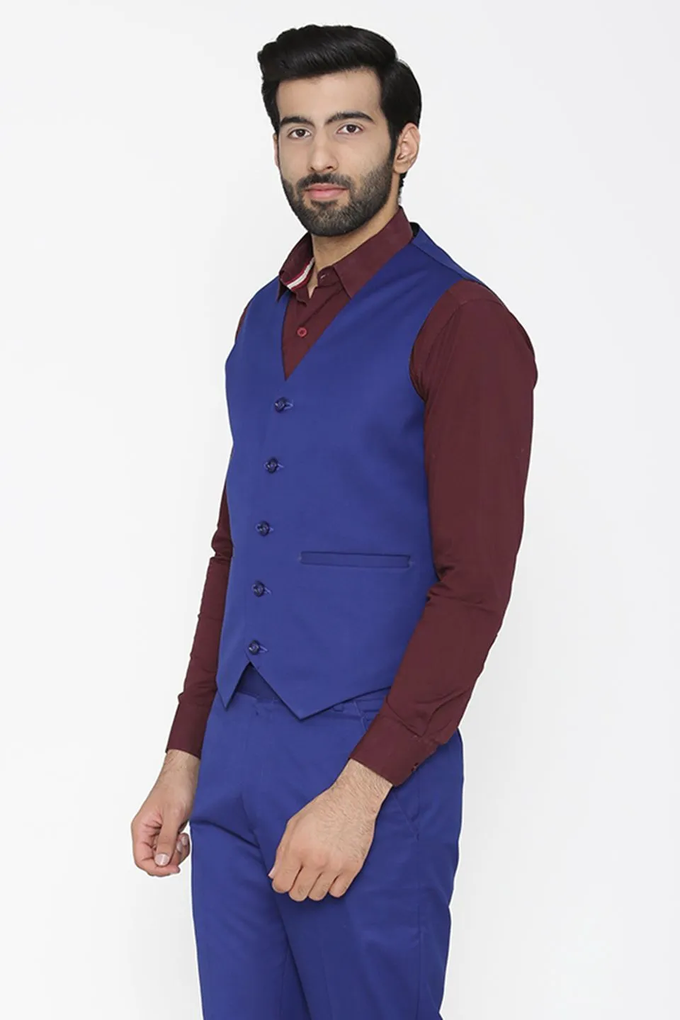 Polyester Cotton Blue Jacket