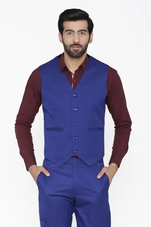 Polyester Cotton Blue Jacket