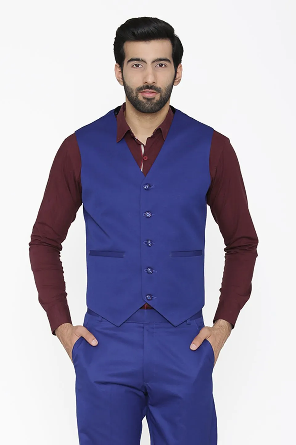 Polyester Cotton Blue Jacket