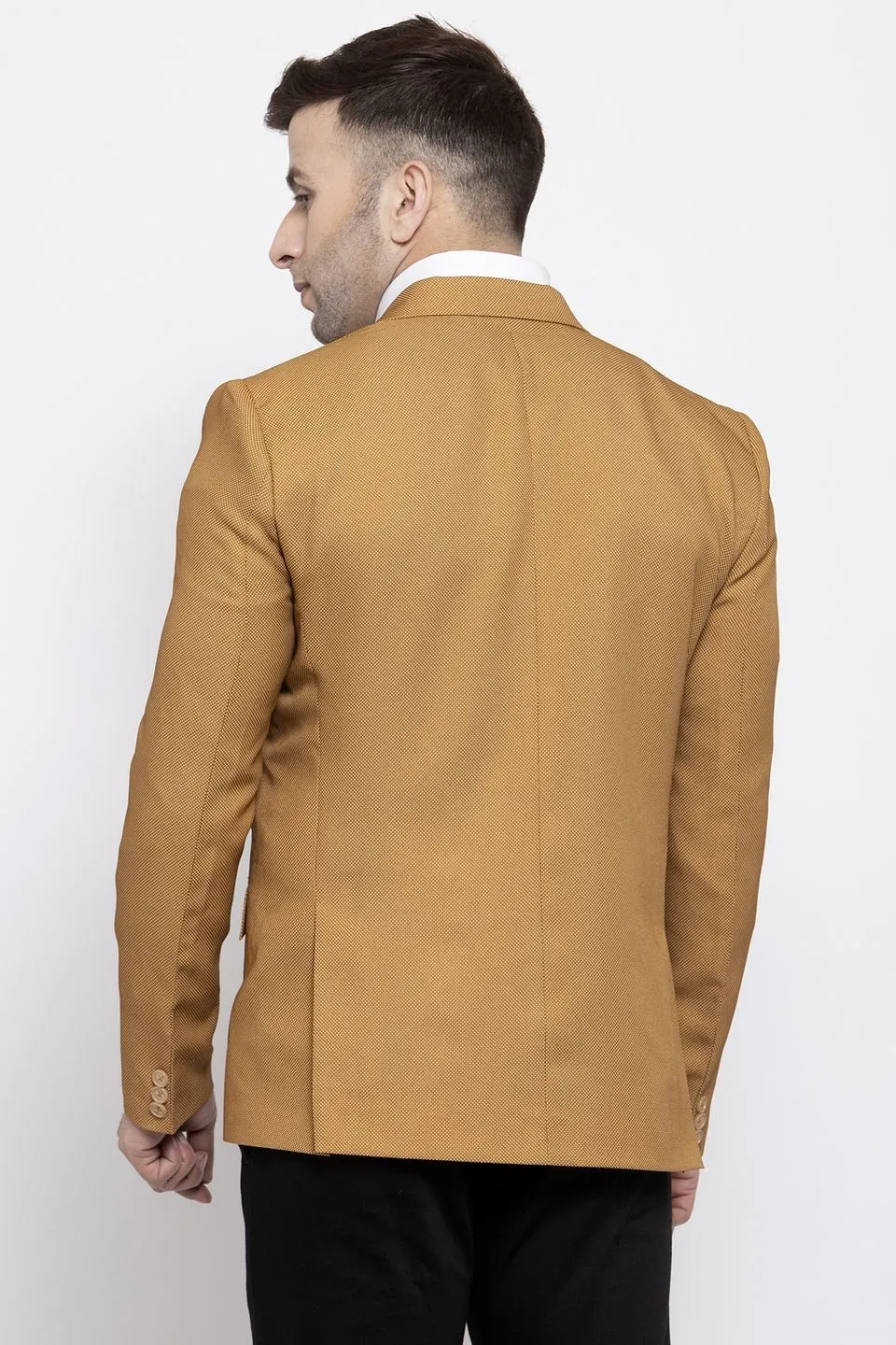 Polyester Cotton Brown Blazer