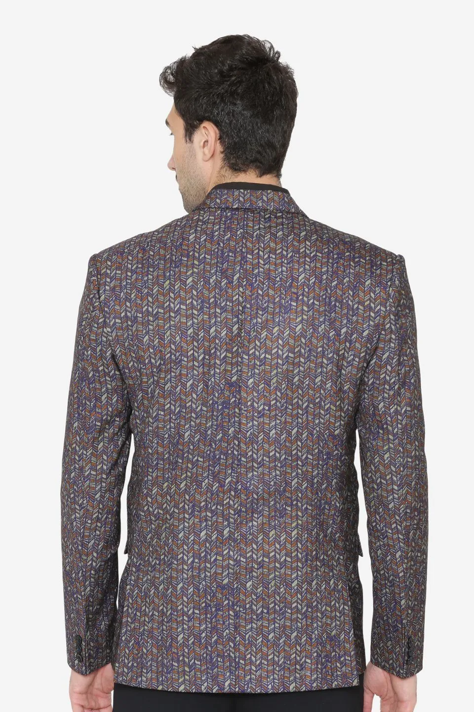 Polyester Cotton Fabric Black Blazer