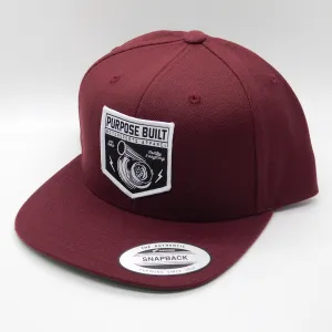 PURPOSE BUILT "SCRAMBLE" CLASSIC SNAPBACK MAROON