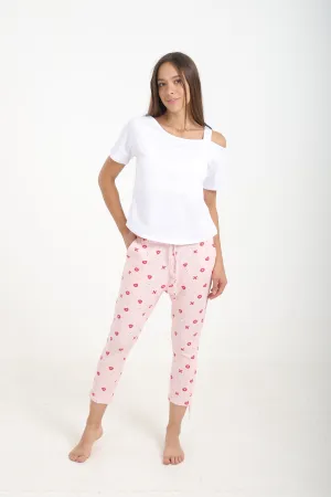 Pyjama Set with Capri Pants