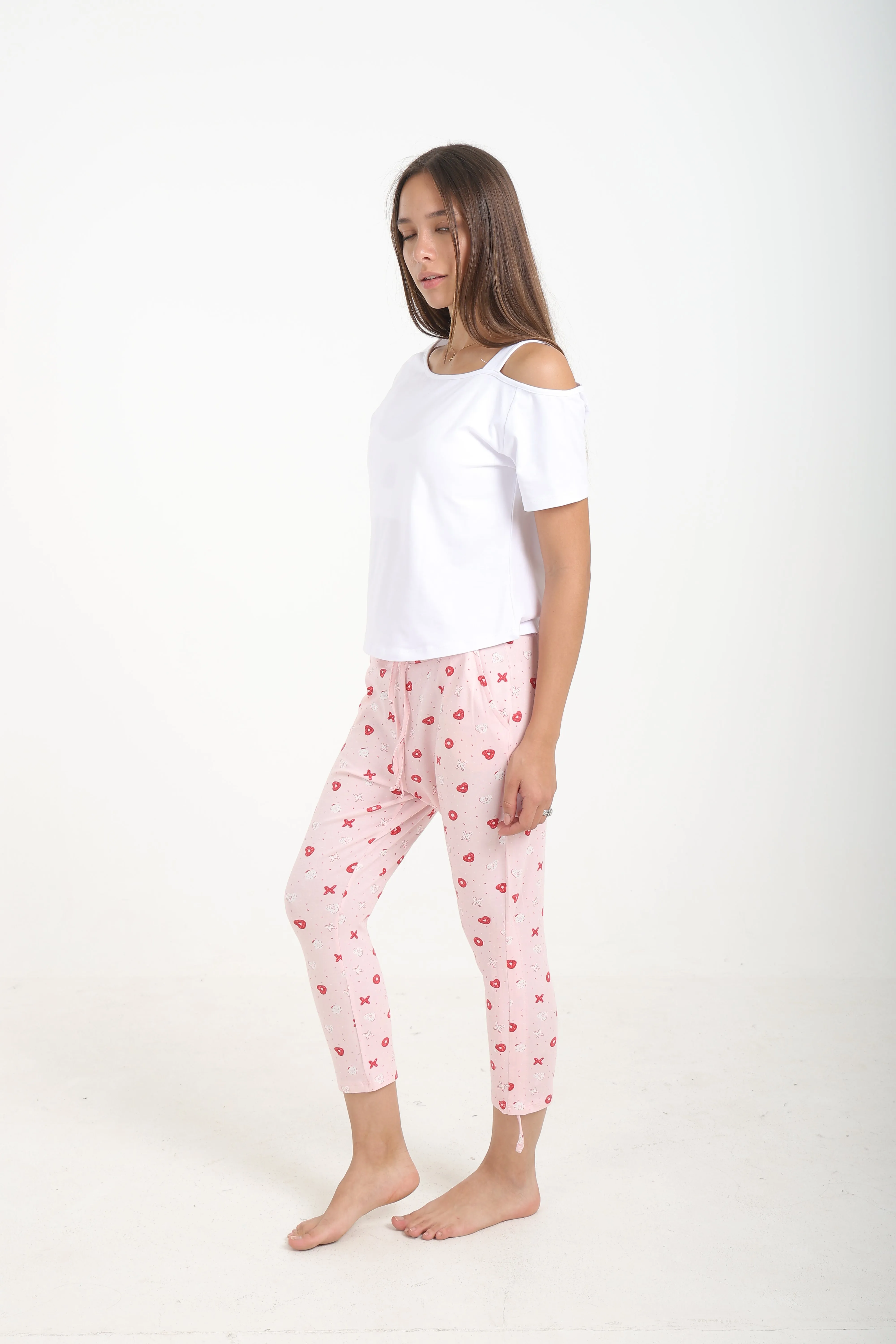 Pyjama Set with Capri Pants