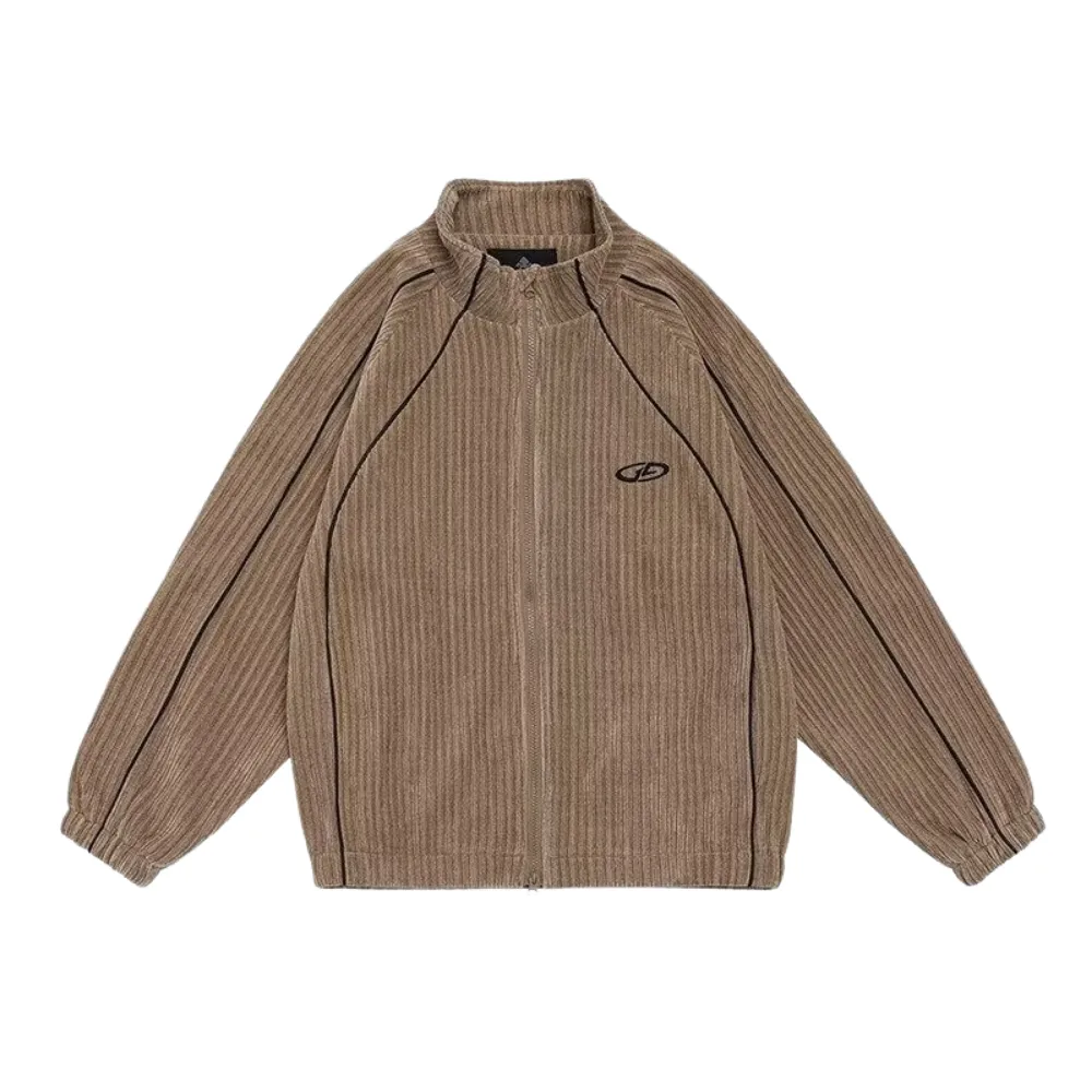 Retro Solid Color Corduroy Jacket