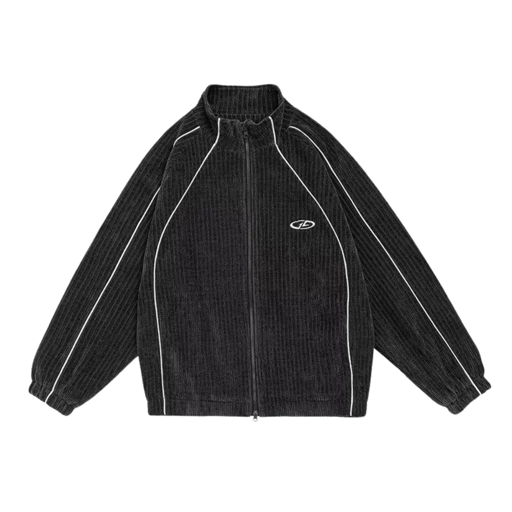 Retro Solid Color Corduroy Jacket