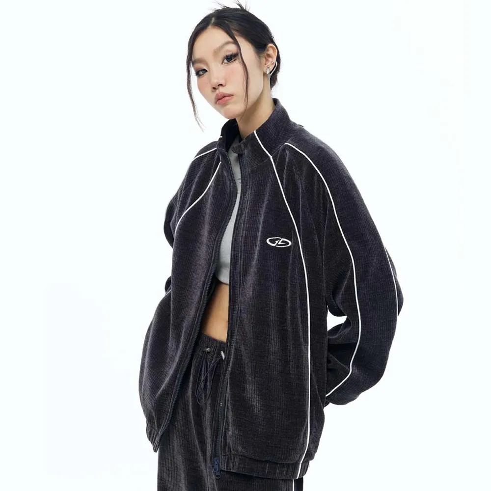 Retro Solid Color Corduroy Jacket