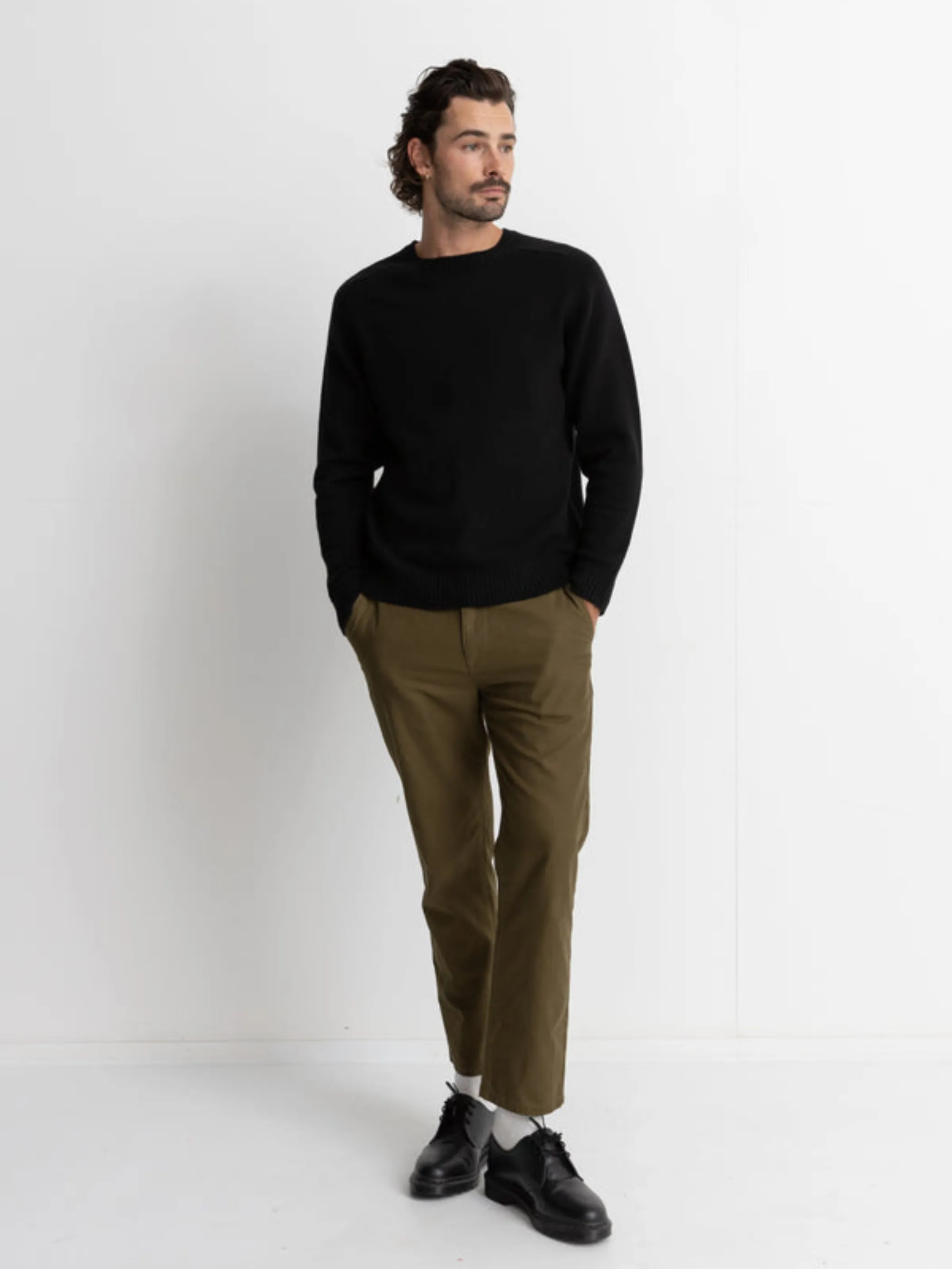 Rhythm Classic Crew Knit - Black