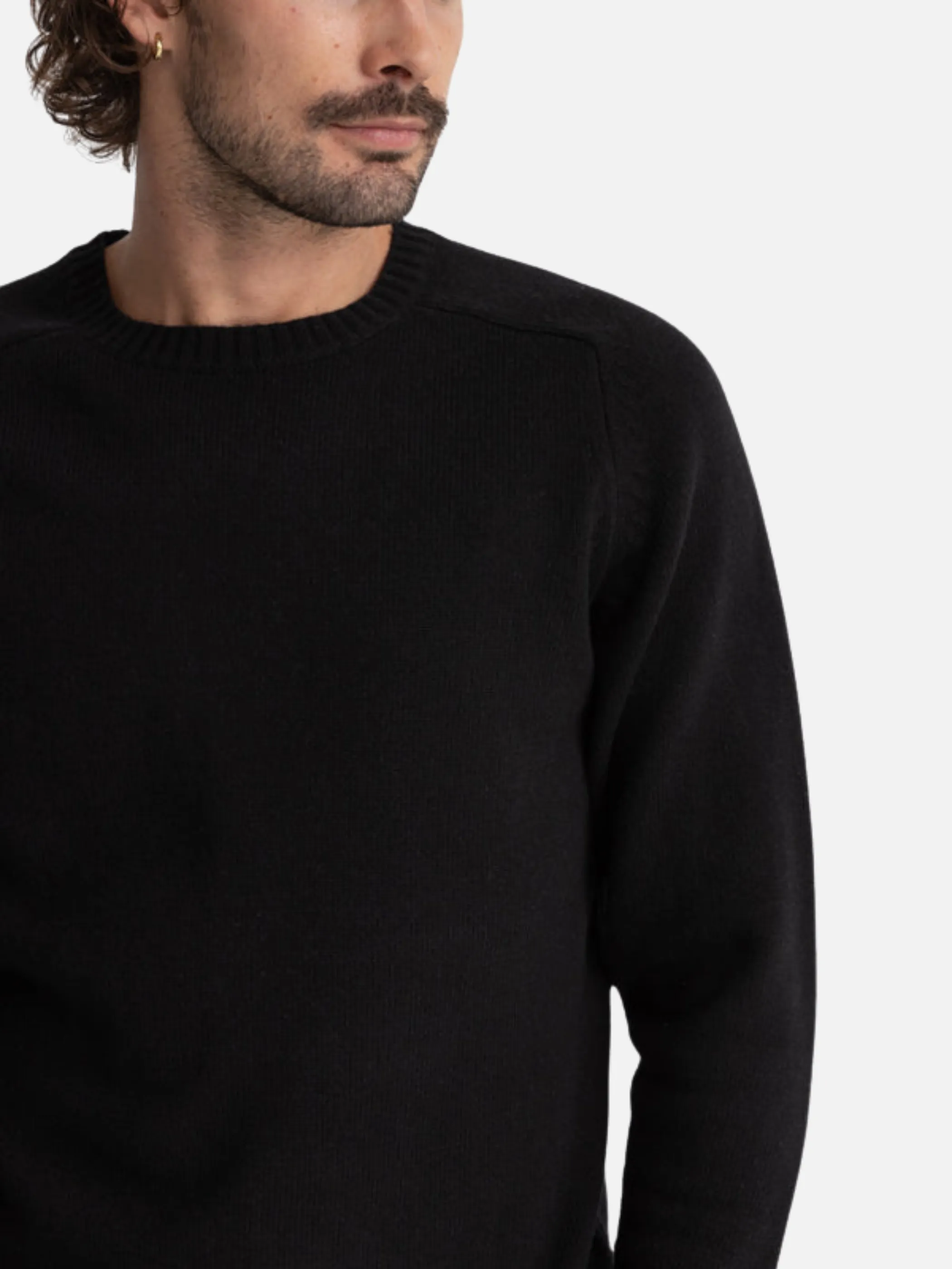 Rhythm Classic Crew Knit - Black