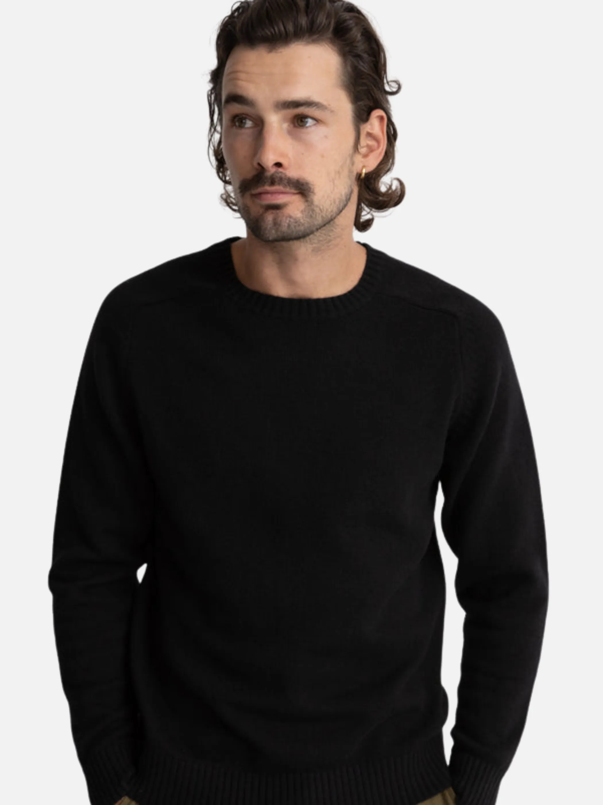 Rhythm Classic Crew Knit - Black