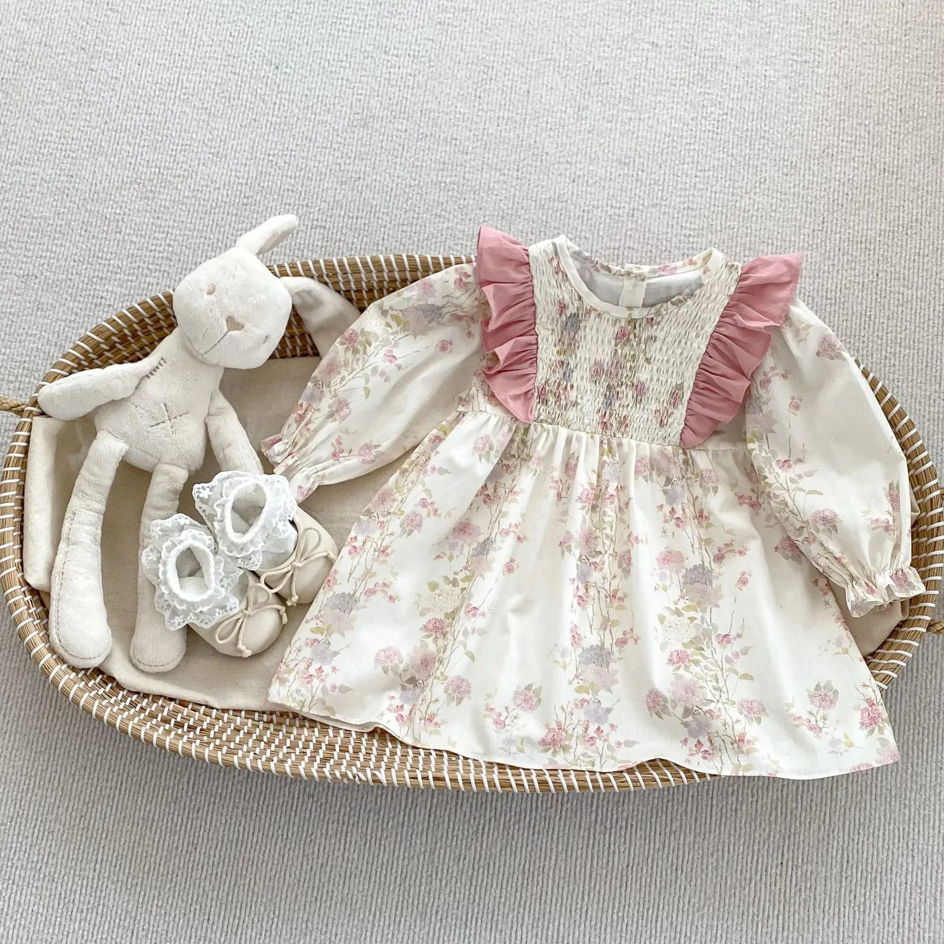Ruffled Floral Dress