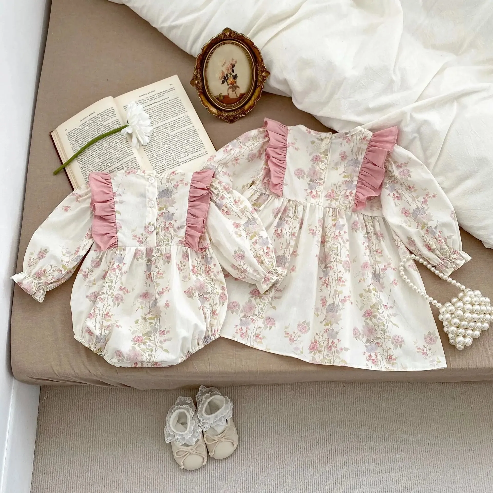 Ruffled Floral Dress