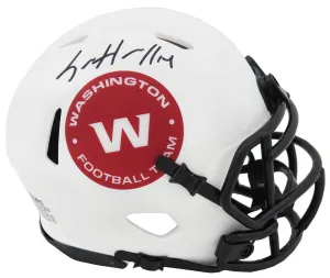 Sam Howell Signed Washington (WFT) Lunar Riddell Speed Mini Helmet - (SS COA)