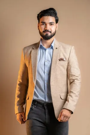 Sandstone Beige Classic Blazer