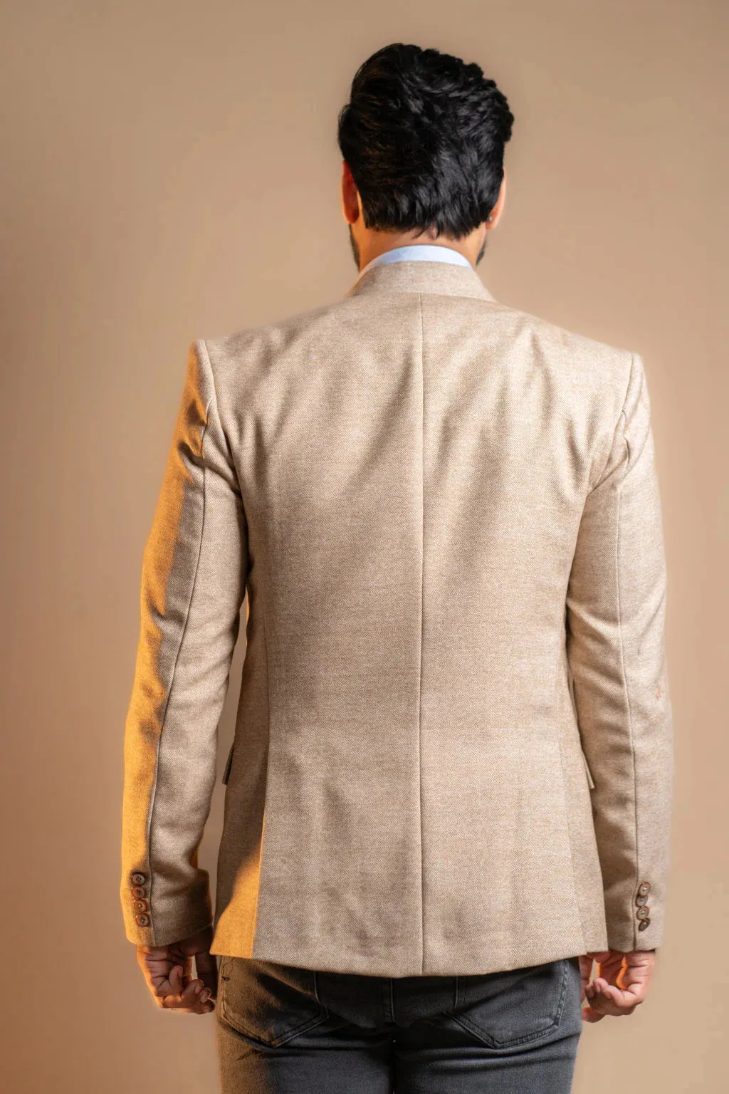 Sandstone Beige Classic Blazer