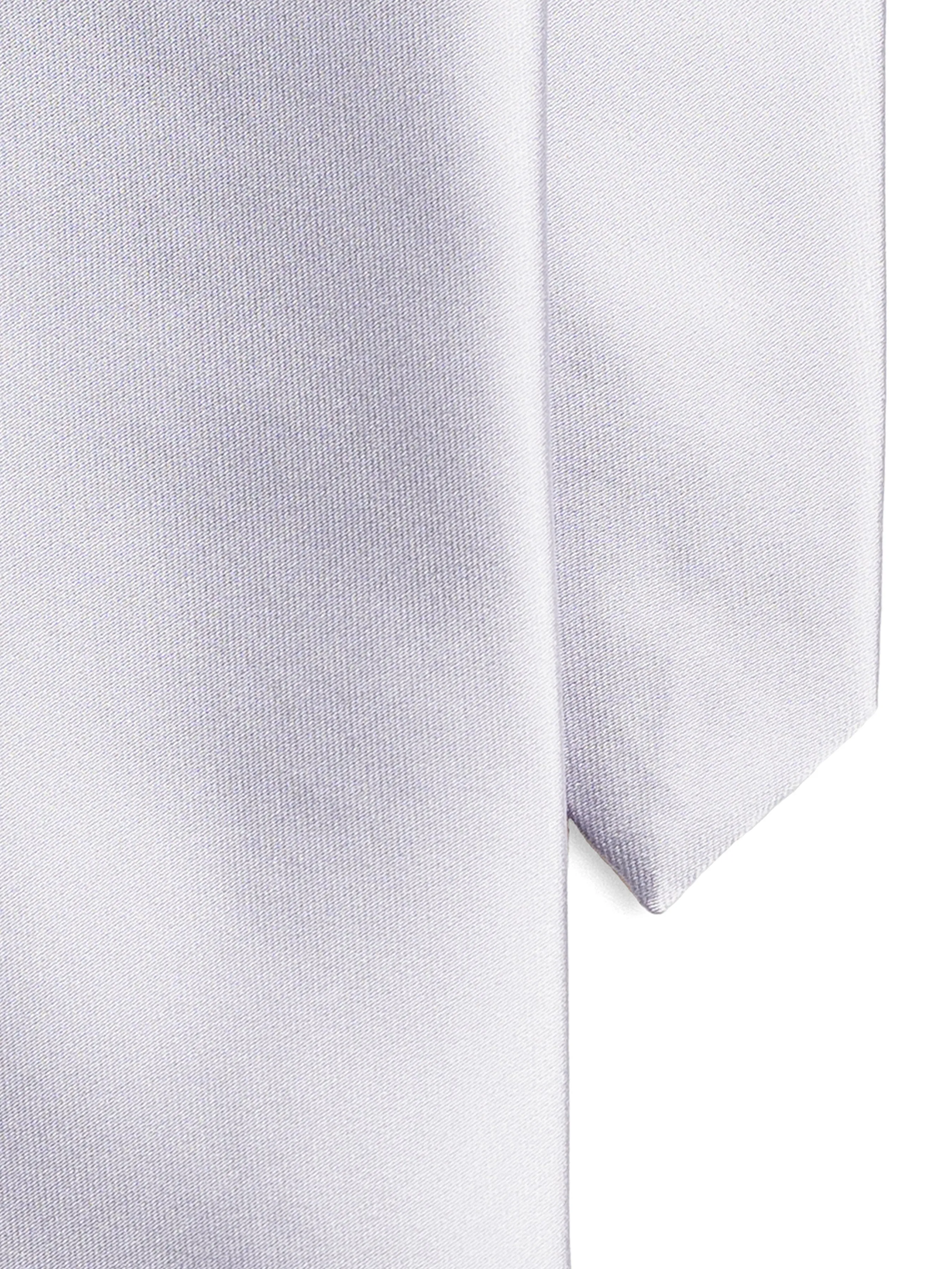 Satin Tie - Silver
