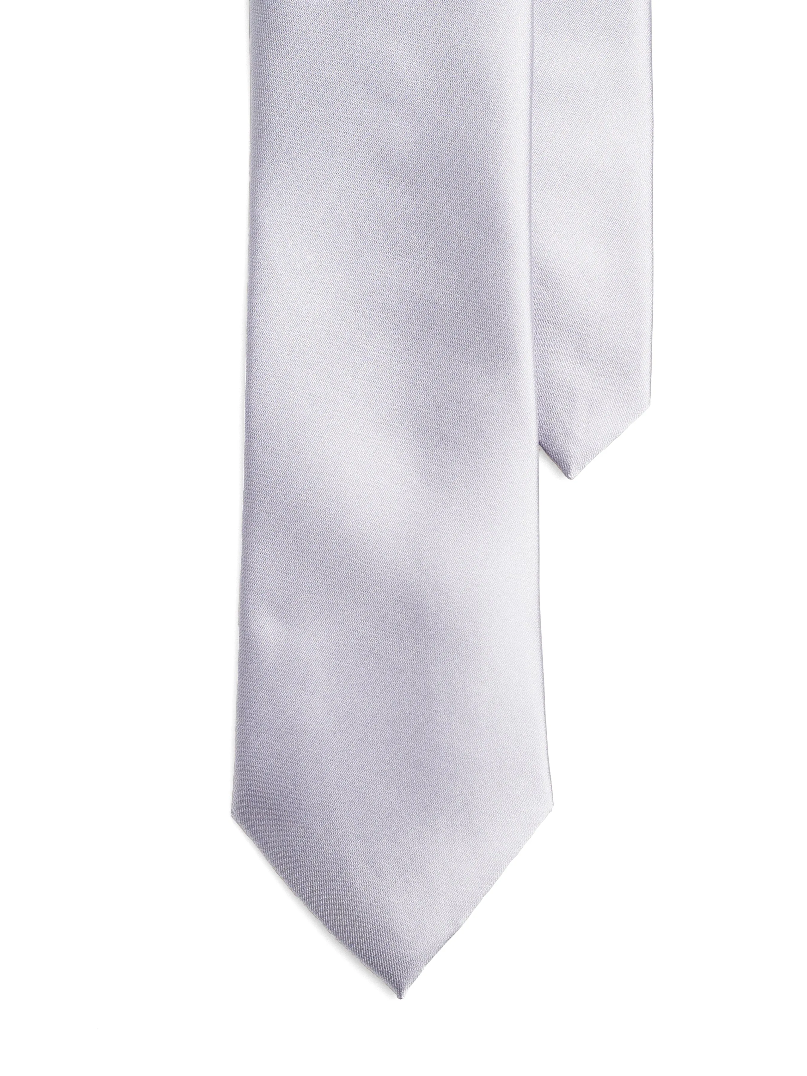 Satin Tie - Silver