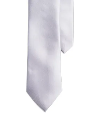 Satin Tie - Silver