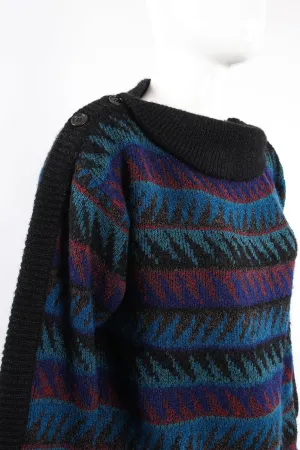 Sawtooth Stripe Bateau Sweater
