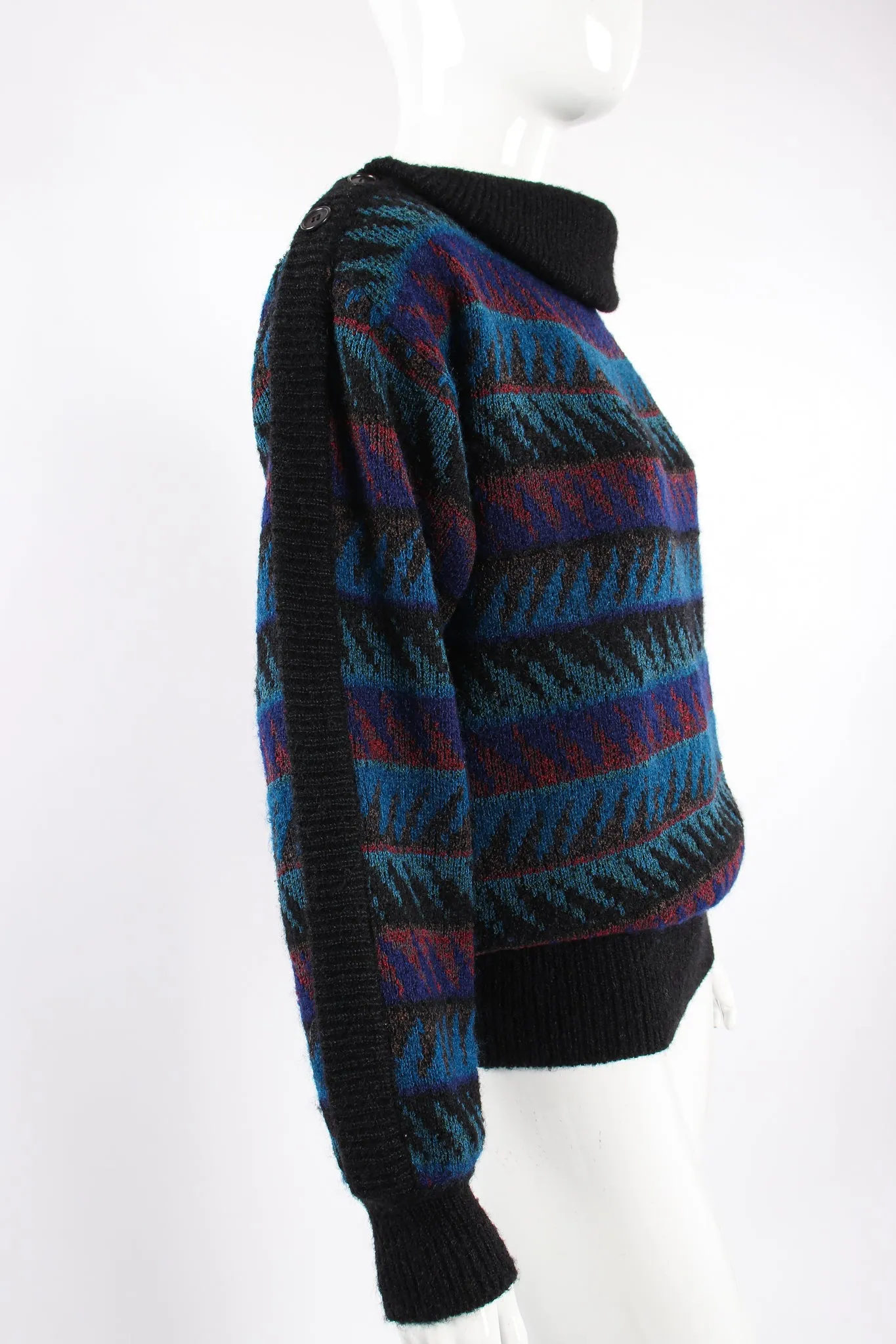 Sawtooth Stripe Bateau Sweater