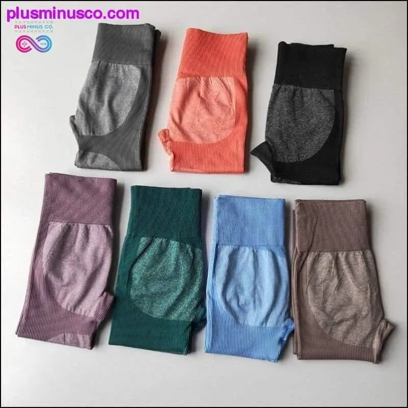 Seamless High Waist Yoga Gymn Leggings || PlusMinusco.com