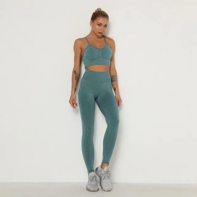 Seamless Yoga Pants Push Up Leggings Women Gym Sport Fitness Yoga High Waist Legging  Squat Proof Sports Energy Workout Leggins