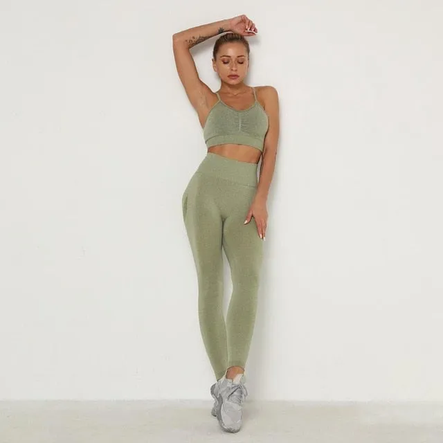 Seamless Yoga Pants Push Up Leggings Women Gym Sport Fitness Yoga High Waist Legging  Squat Proof Sports Energy Workout Leggins