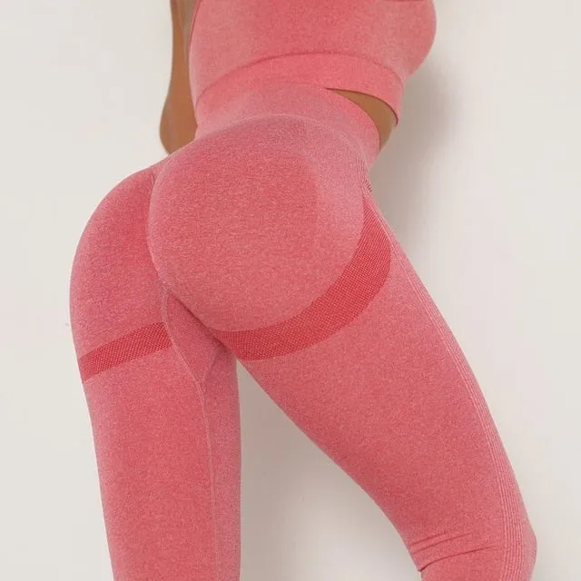 Seamless Yoga Pants Push Up Leggings Women Gym Sport Fitness Yoga High Waist Legging  Squat Proof Sports Energy Workout Leggins