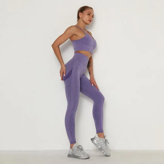 Seamless Yoga Pants Push Up Leggings Women Gym Sport Fitness Yoga High Waist Legging  Squat Proof Sports Energy Workout Leggins