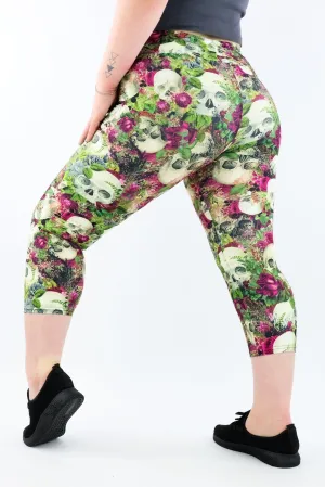 Skull Garden - Casual - Capri Leggings