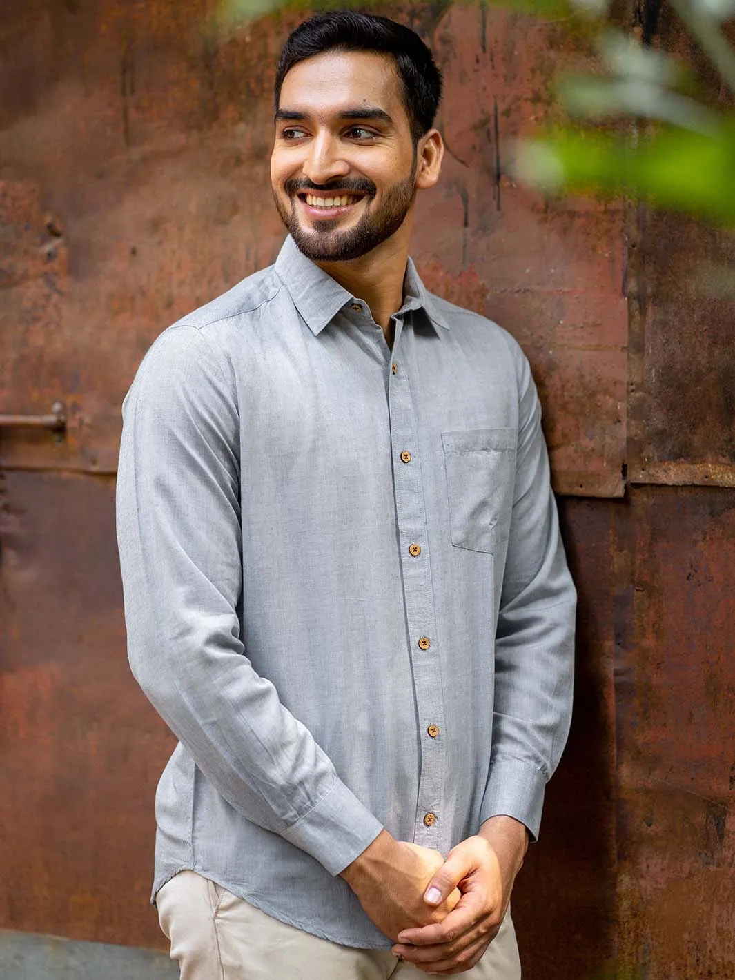 Slate Grey · Full Sleeve Shirt