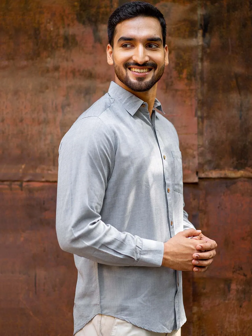 Slate Grey · Full Sleeve Shirt