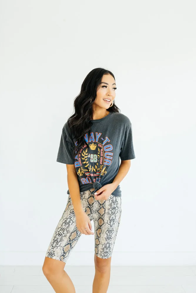 Snake Charmer Biker Shorts