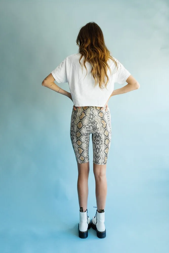 Snake Charmer Biker Shorts