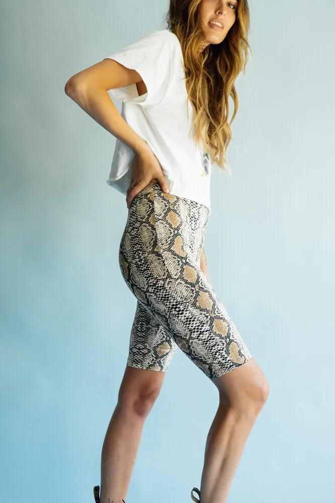 Snake Charmer Biker Shorts