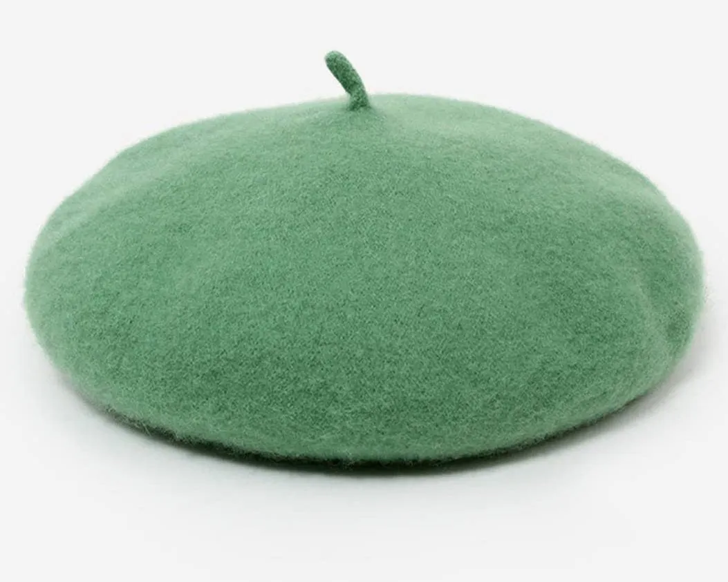 Solid Color Wool Beret