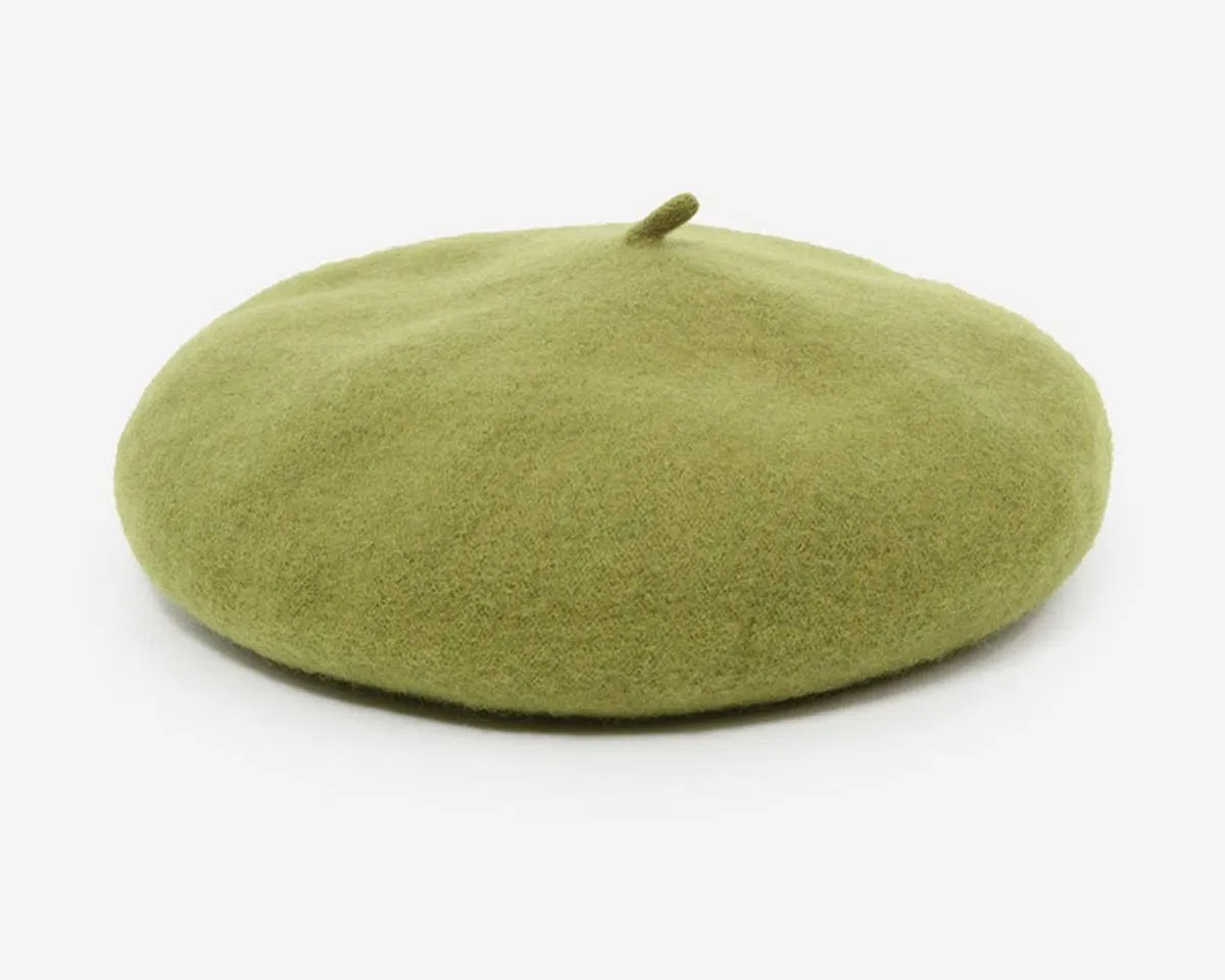 Solid Color Wool Beret