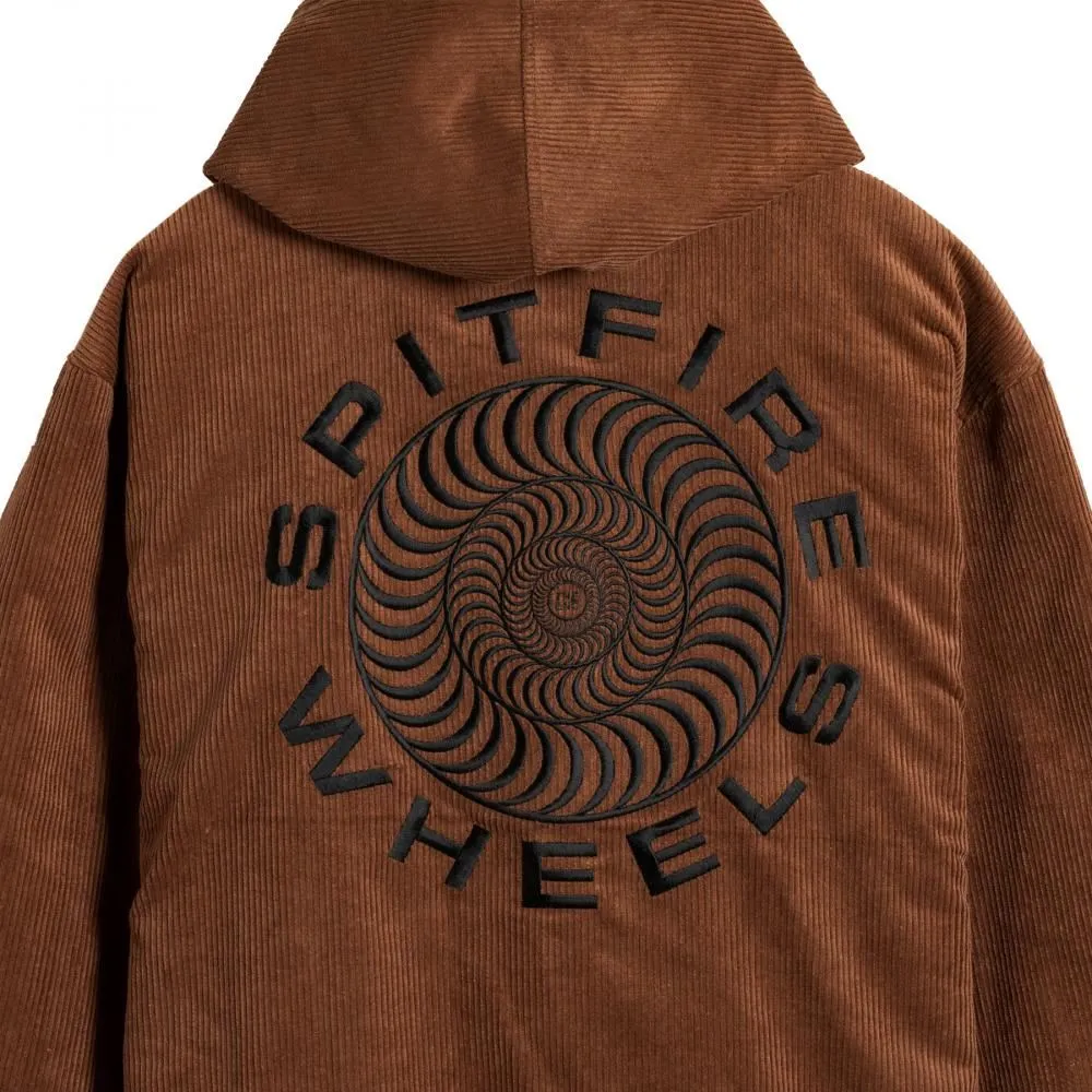 Spitfire Jacket Classic '87 Swirl Corduroy - Brown / Black Emb