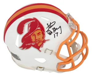 Steve DeBerg Signed Buccaneers T/B Riddell Speed Mini Helmet - (SCHWARTZ COA)