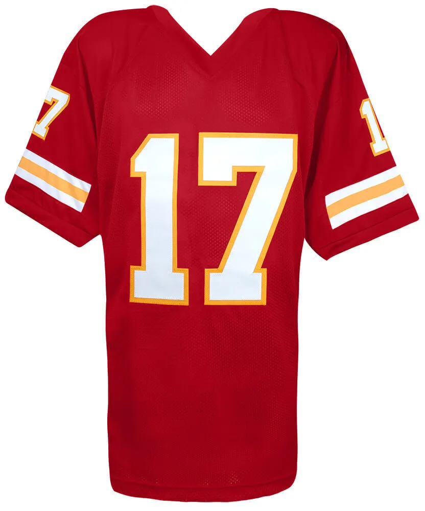 Steve DeBerg Signed Red Custom Football Jersey - (SCHWARTZ COA)