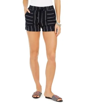 Style & Co Petite Striped Linen Blend Shorts