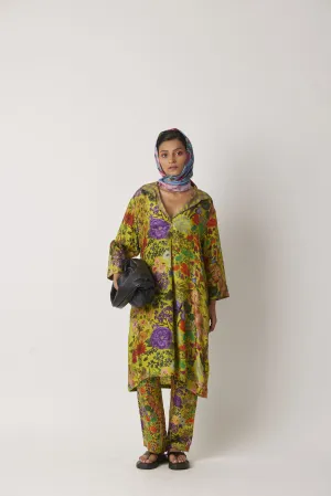 Summer Betty Pant Straight Betty Silk Print-Floral Chalk Story-Fashion Edit-Yc14P-99 Yc14Fl-07-Yavi