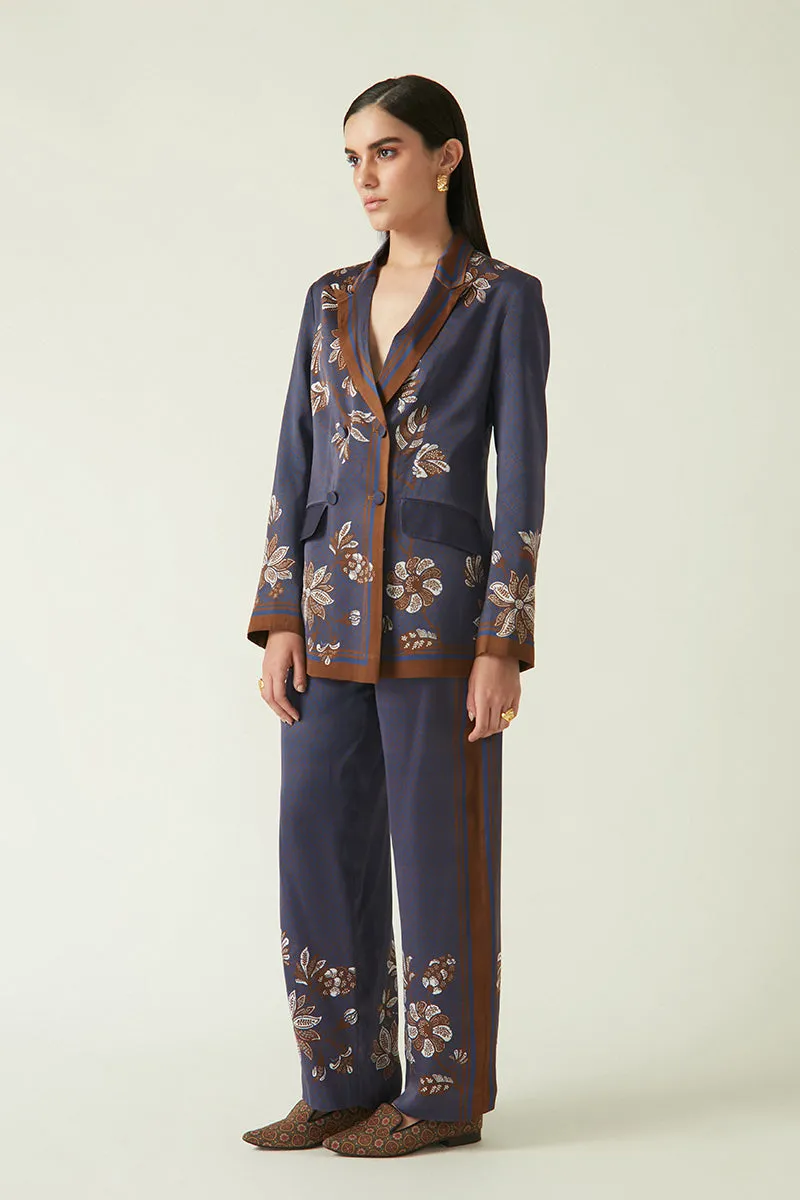 Summer Pant Linen Satin Takengon Printed-Java E2-Fashion Edit-2JV-35-Payal Pratap