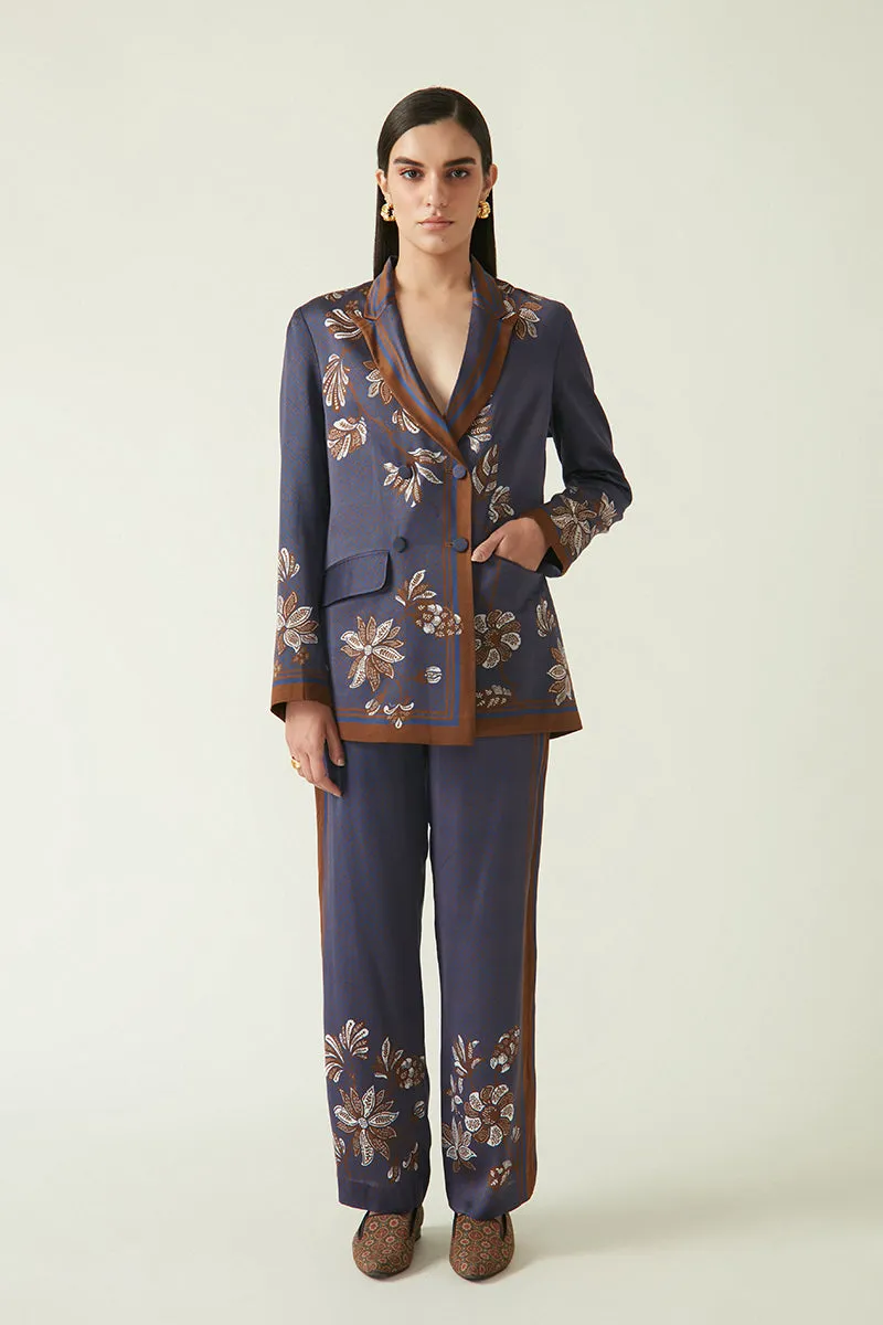 Summer Pant Linen Satin Takengon Printed-Java E2-Fashion Edit-2JV-35-Payal Pratap