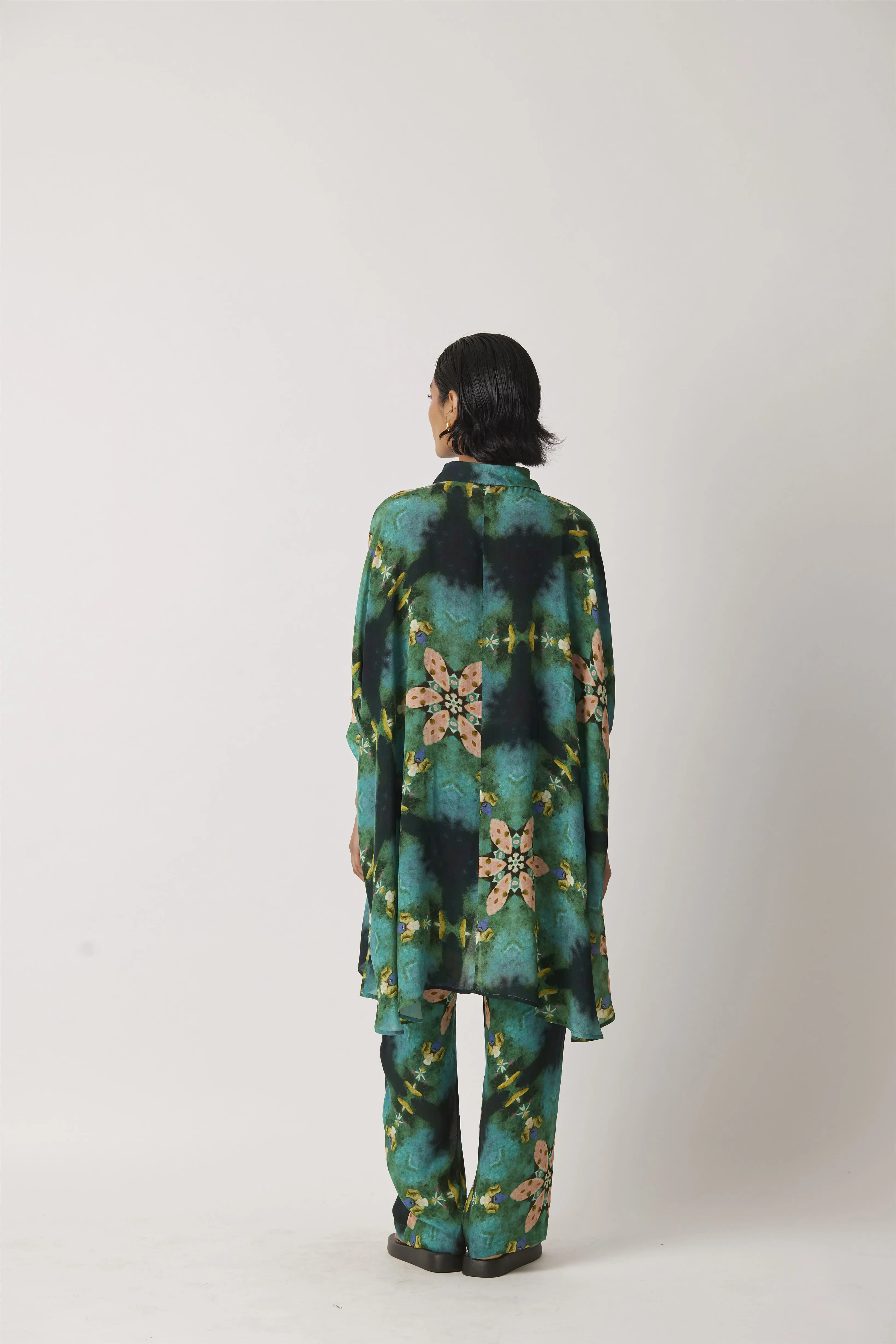 Summer Pant Straight Moss Crepe Print Anigo-Kaleidoscope-Fashion Edit-Yc14P-38 Yc14Kl-03-Yavi