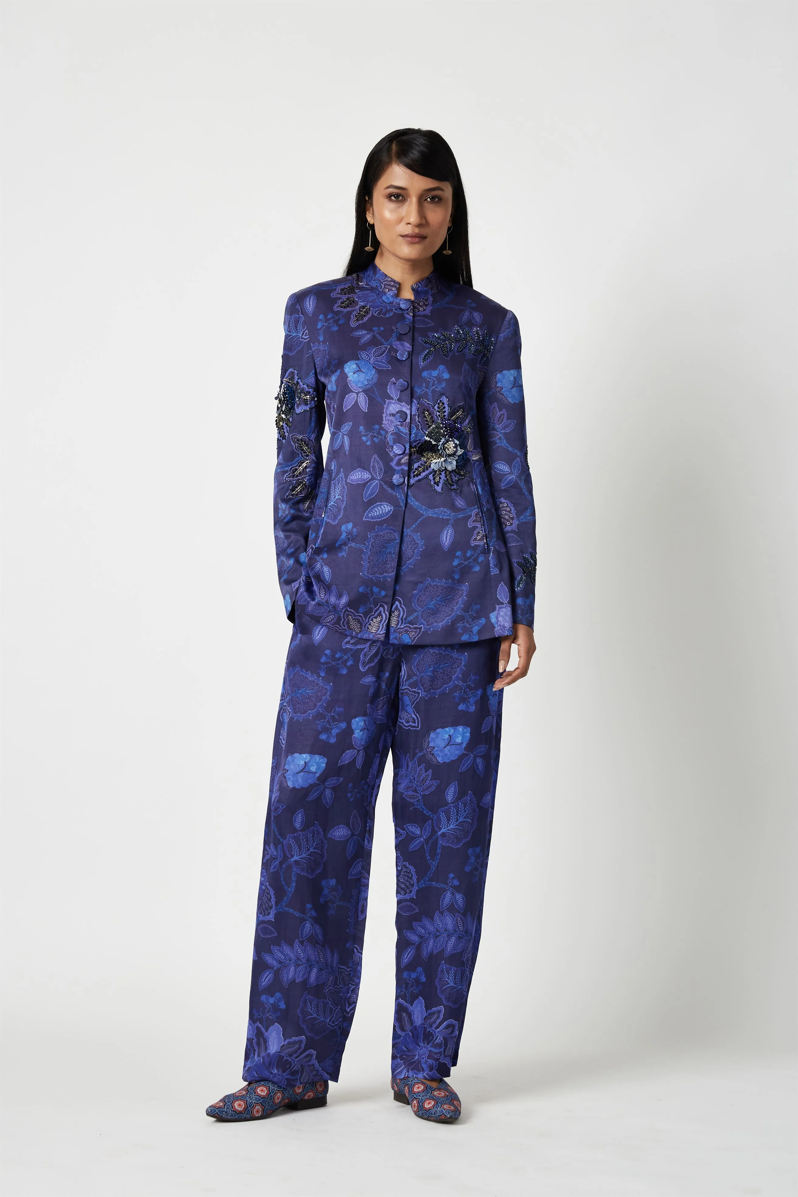 Summer Pants Linen Satin Bogor Printed-Fashion Edit Java 3-2JV-115B-Payal Pratap