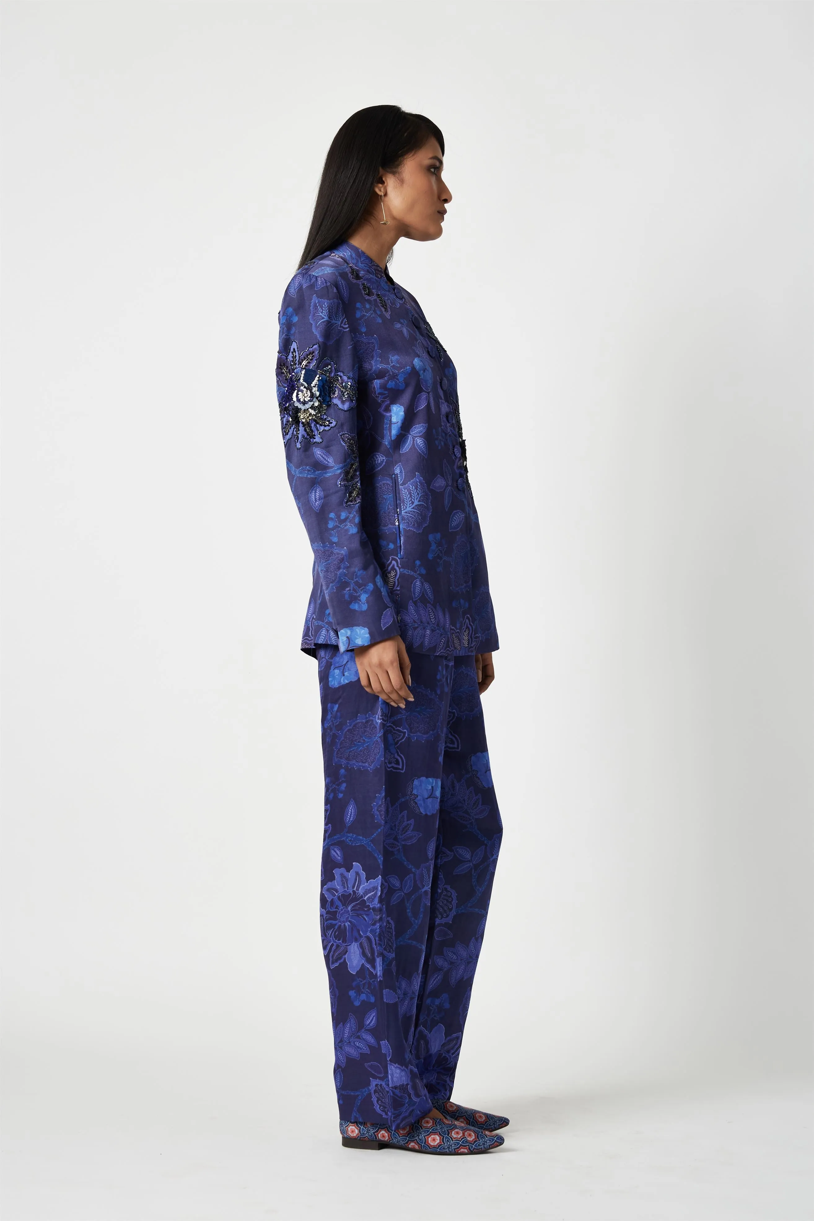 Summer Pants Linen Satin Bogor Printed-Fashion Edit Java 3-2JV-115B-Payal Pratap