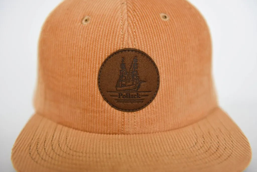 TAN CORDUROY UNSTRUCTURED HAT