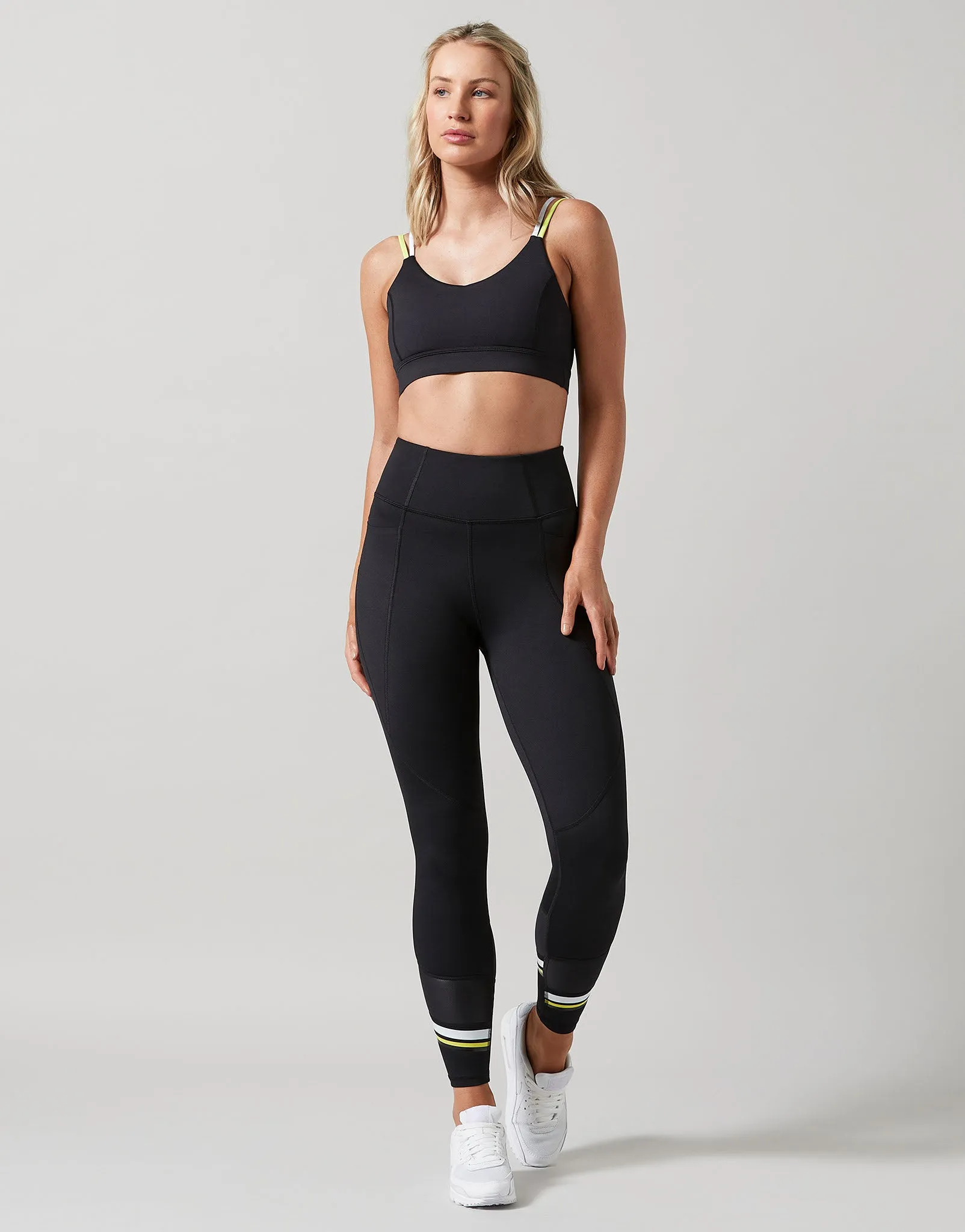 Tatiana Leggings in Black & Yellow